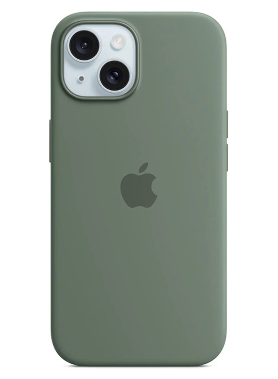 Premium Smart Silicone Protective Case with Magnetic Attachment for 15 Plus (Cypress, 17 cm) epi43