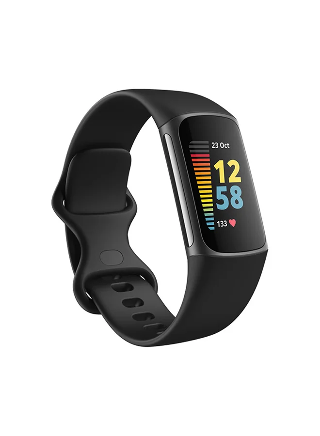 Premium Advanced Fitness and Health Tracker with Heart Rate Monitoring and Stress Management Tools (Black, Small & Large) h4u46