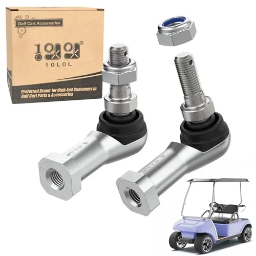 10L0L Golf Cart Tie Rod End Ball Joint Kit for DS Carryall 2009-Up Driver and Passenger Side (Set of 3) xss8e