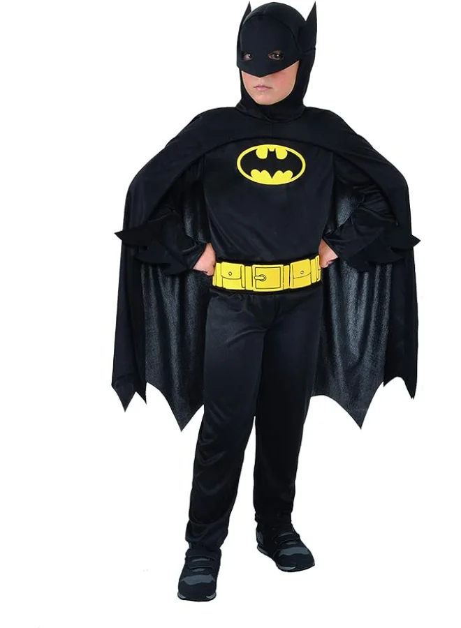 Ciao Superhero Character Costume Set for Kids (Black, 10-12 Years) 0vlmj