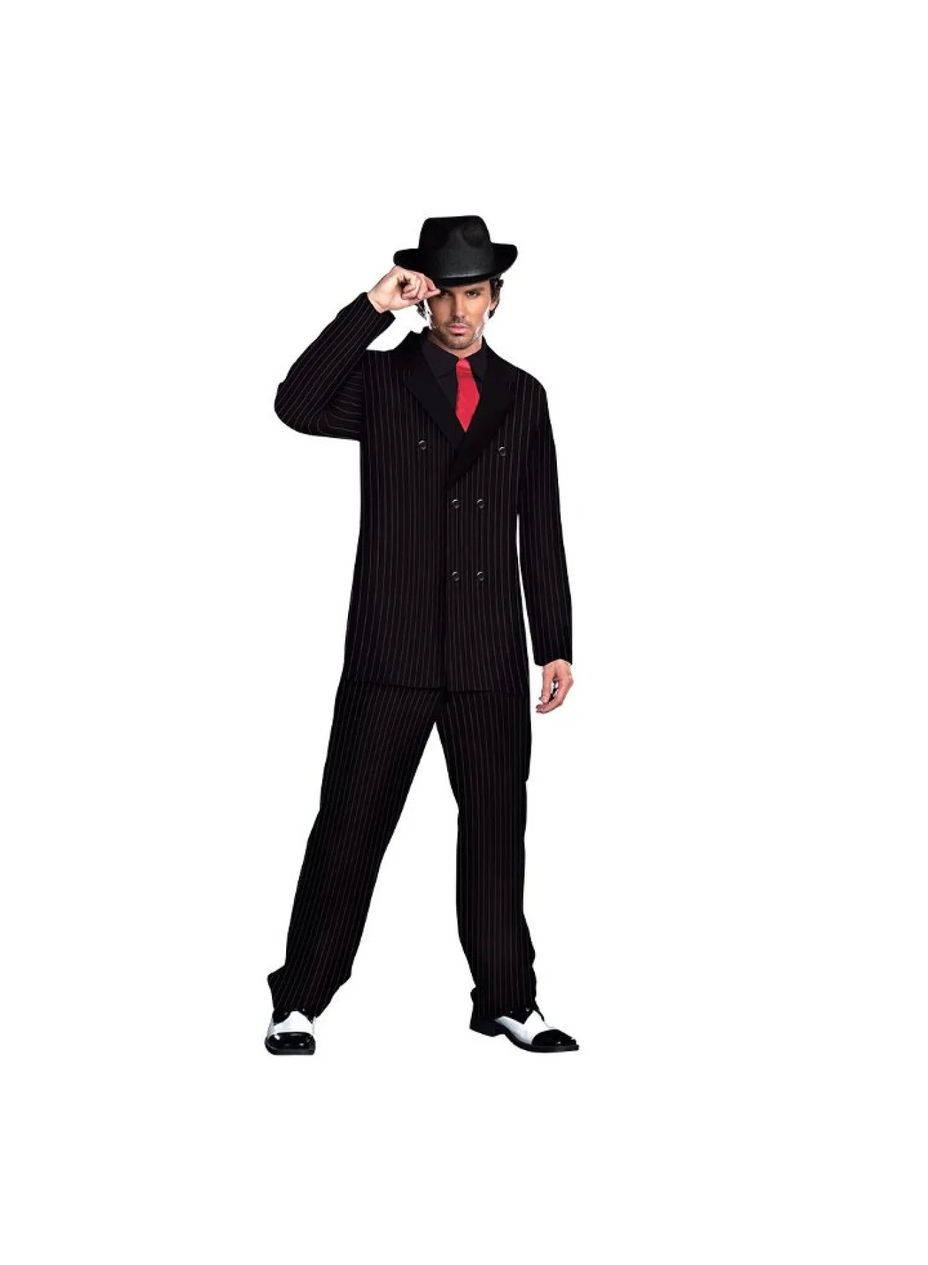 MAD TOYS Gentleman Suit Adult Halloween Costume Premium Polyester Formal Attire for Parties tdn5d