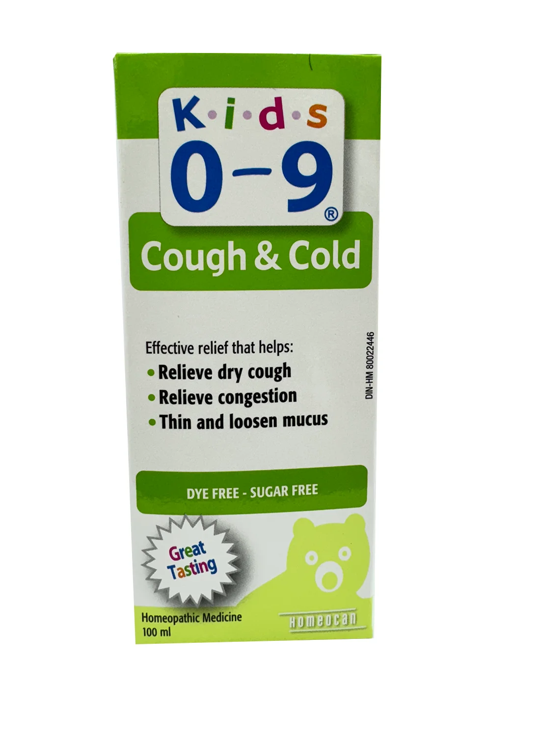 Kids 0-9 Cough and Cold Relief Syrup (Natural Formula for Children, 100 mL) qtb5y