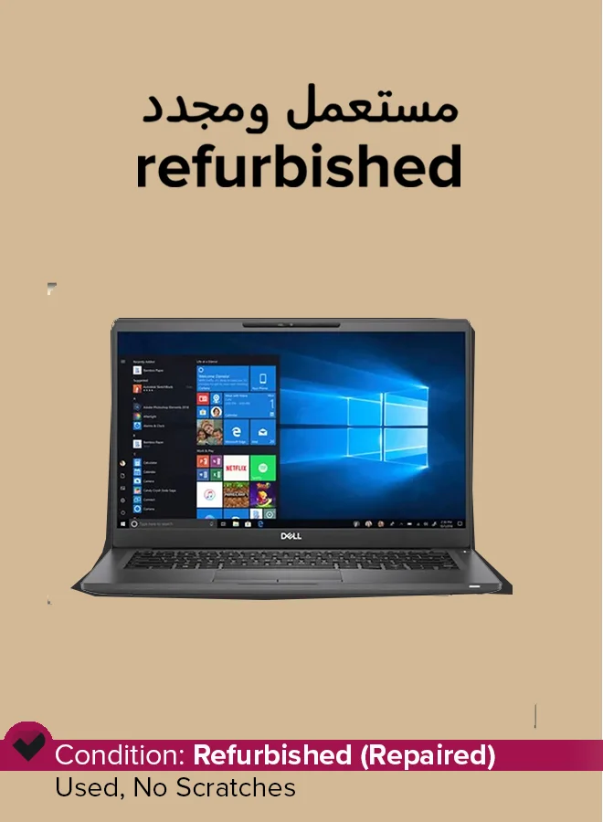 Premium Refurbished 14-Inch Business Laptop, Intel Core i7, 16GB RAM, 256GB SSD, Windows 11 Pro (Black) xqji9