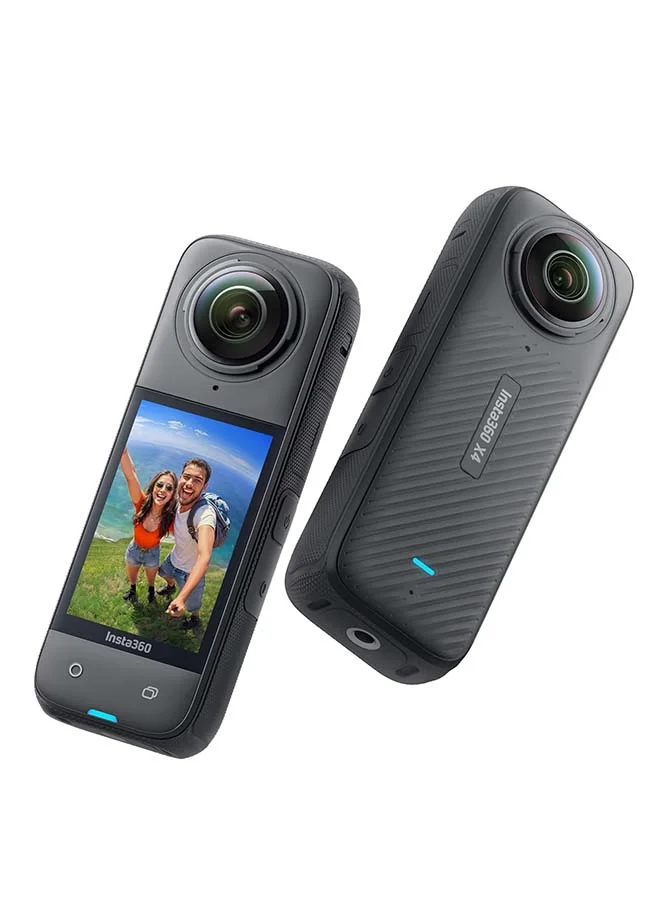 Premium 360 Action Camera 8K Waterproof Video Stabilization with Invisible Selfie Stick Effect and Removable Lens Guards (Black, 135 Min Battery) drgwf