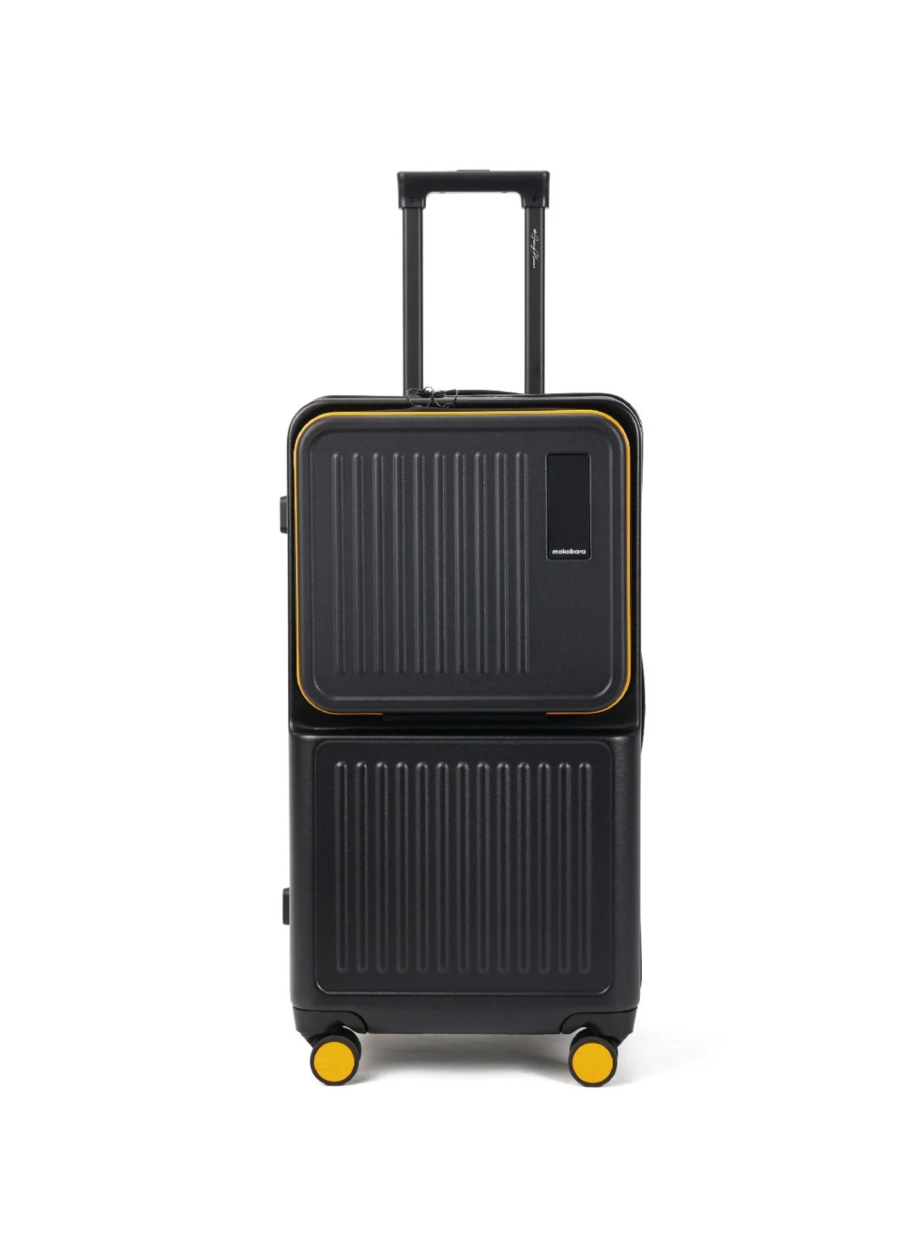 Mokobara Transit Trunk Premium Polycarbonate Luggage (Black, 65 cm) 76hr5
