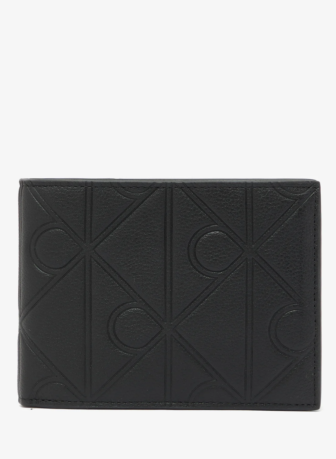 Premium Embossed Logo Trifold Wallet Genuine Leather Compact Accessory for Men dhnbe