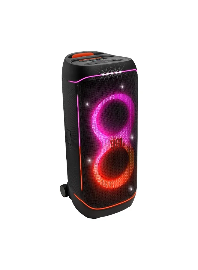 Premium Audio Partybox 720 Portable Speaker System with 240W Pro Sound, Dynamic Light Show, and Karaoke Features (Black) fw9l6