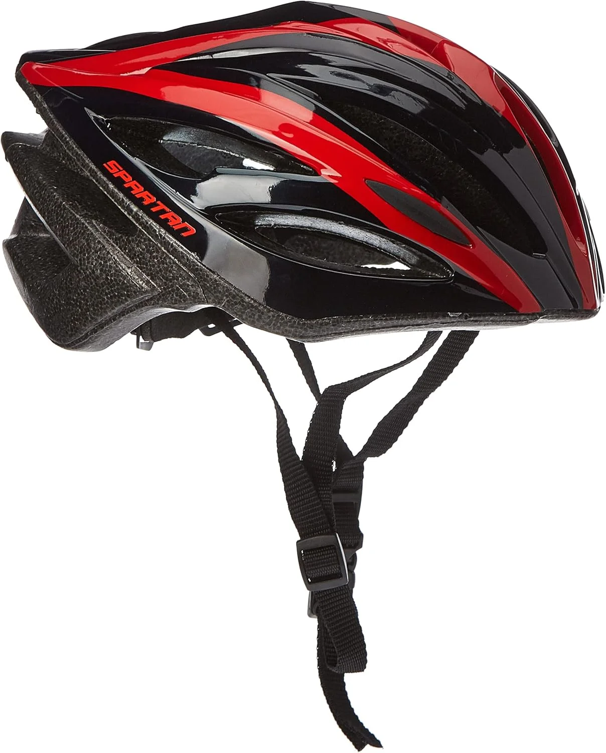 Spartan Adult Protective Helmet Impact-Resistant Safety Gear (Black/Red, L) gzjzr