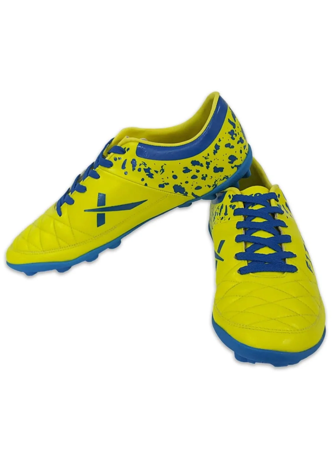 Vector X Indoor Football Shoes Synthetic Leather Professional Grip (Black, 42 EU) zu0ut