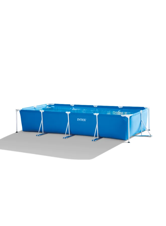 Premium Rectangular Above Ground Swimming Pool Heavy-Duty Frame Design (450cm x 220cm x 84cm) 7ho1f