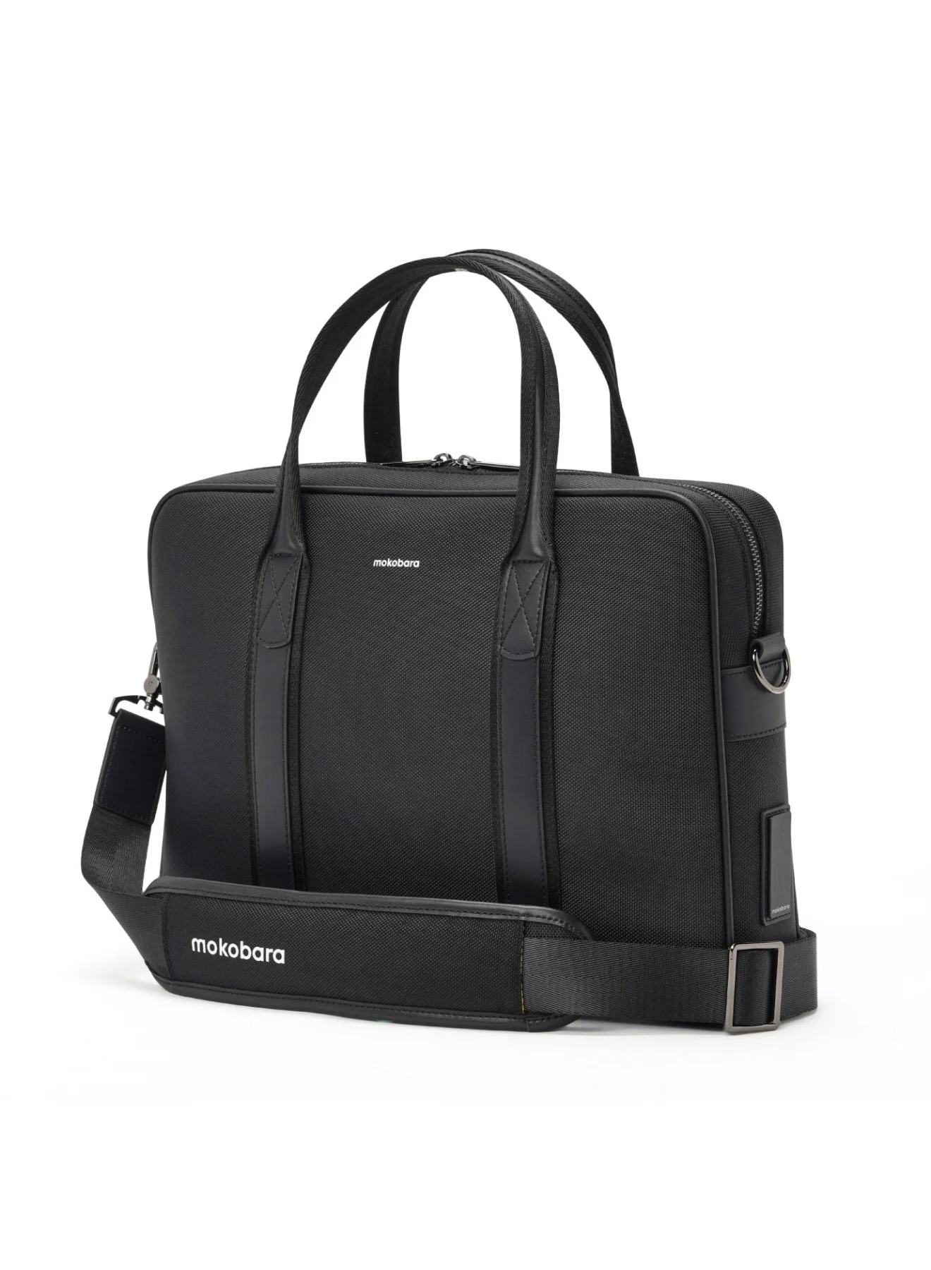 Mokobara Professional Laptop Briefcase Premium Nylon Business Bag (Black, 40 cm) hqotp