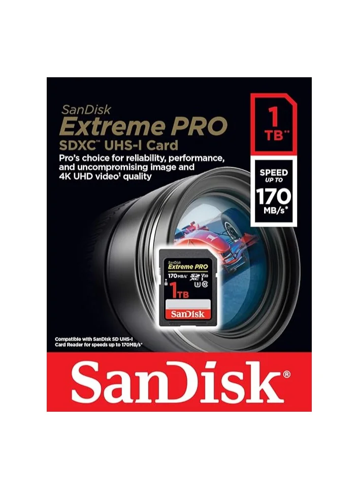 Premium SDXC UHS-I Memory Card 1TB High-Speed Professional Storage for 4K UHD Video Recording ezydo