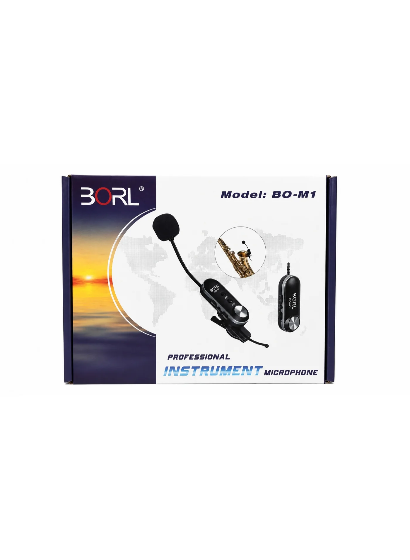 Professional Instrument Headset Microphone Clip-On Mic for Saxophone Trumpet Violin and Wind Instruments (Clear, 1 Unit) sbtph