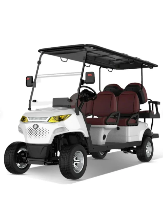 SUNCART 6 Seater Electric Golf Cart MXV4+2 with Touch Screen and Hydraulic Brakes (6-Passenger) bf6gj