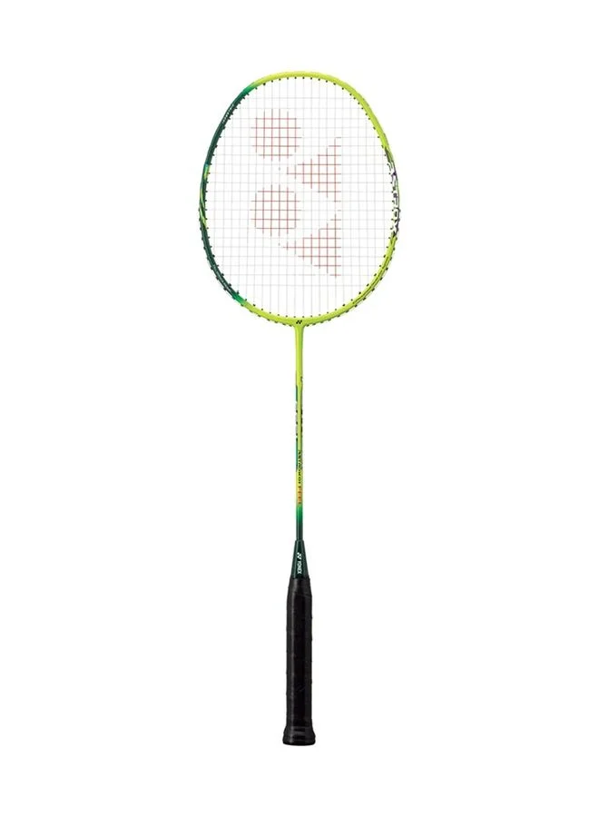 Premium Badminton Racquet Lightweight Graphite Frame (Lime, 80g) qlrio