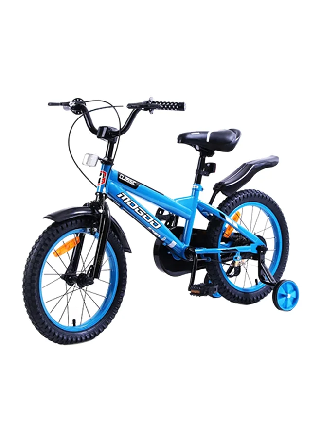 MOGOO Classic Kids Road Bike, Durable Iron Frame with Adjustable Seat (Blue, 16-Inch) whh35