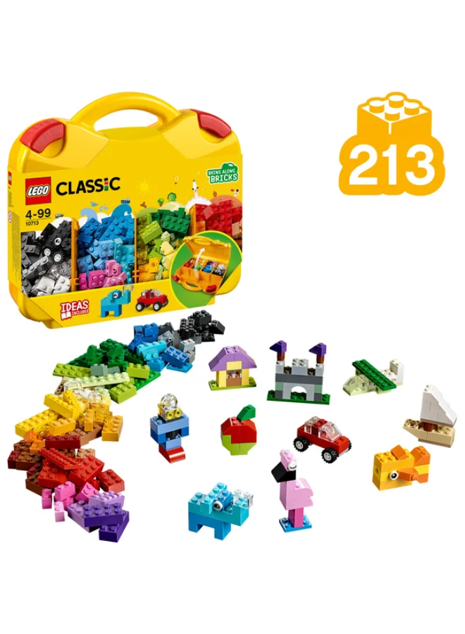 Building Blocks Creative Suitcase Construction Set (213 Pieces, Educational Building Toy for Kids) glnm6