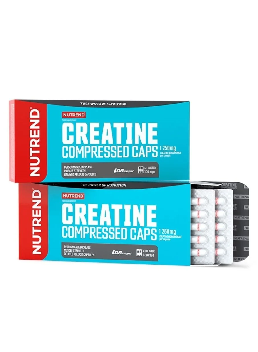 NUTREND Creatine Compressed Premium Strength Supplement (1250 mg, 120 Capsules) ld6dc