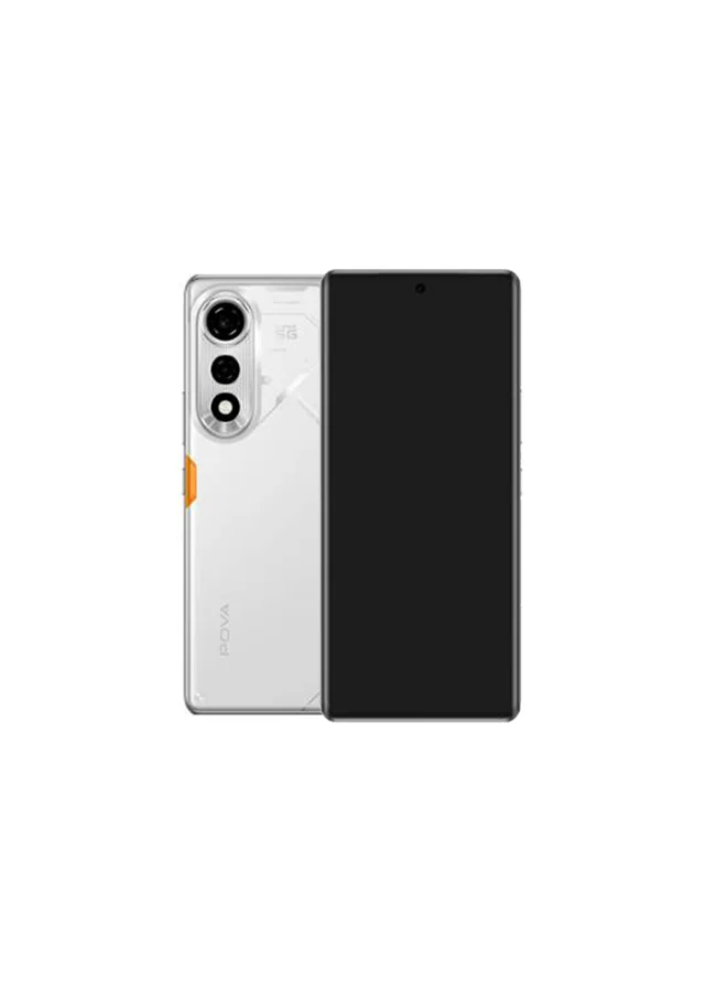 TECNO POVA Curve 5G Smartphone (Magic Silver, 8GB RAM, 256GB Storage, 6.78-inch Display, Middle East Version) 5csxa
