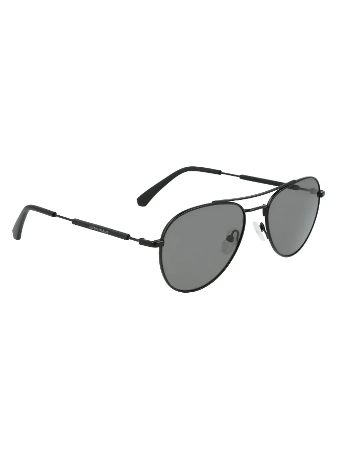 Premium Full Rim Metal Sunglasses Matte Black (56mm Lens, Unisex) 1cg93