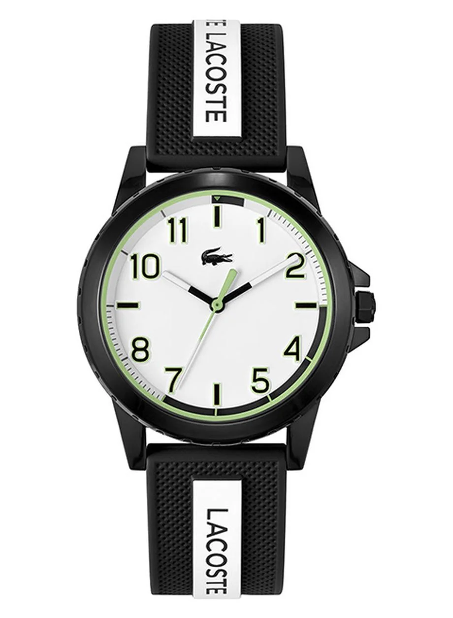 Premium Analog Quartz Wristwatch with Silicone Band for Teens (White, 40 mm) 3sbu1