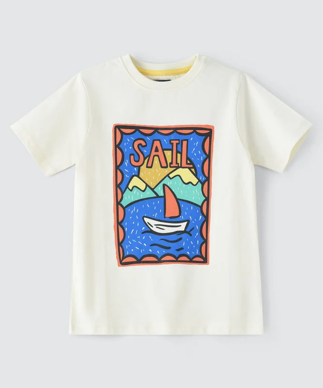 JAM Boys Graphic Short Sleeve T-Shirt Premium Cotton Casual Tee for Kids (Size 120 cm) mv9ny