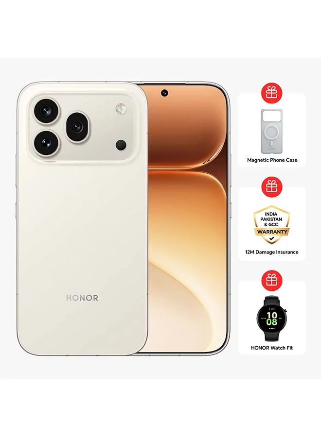 Premium 5G Smartphone 12GB RAM 512GB Storage Dual SIM Golden White (6.57-inch Display, 7000mAh Battery) - Middle East Version imyux