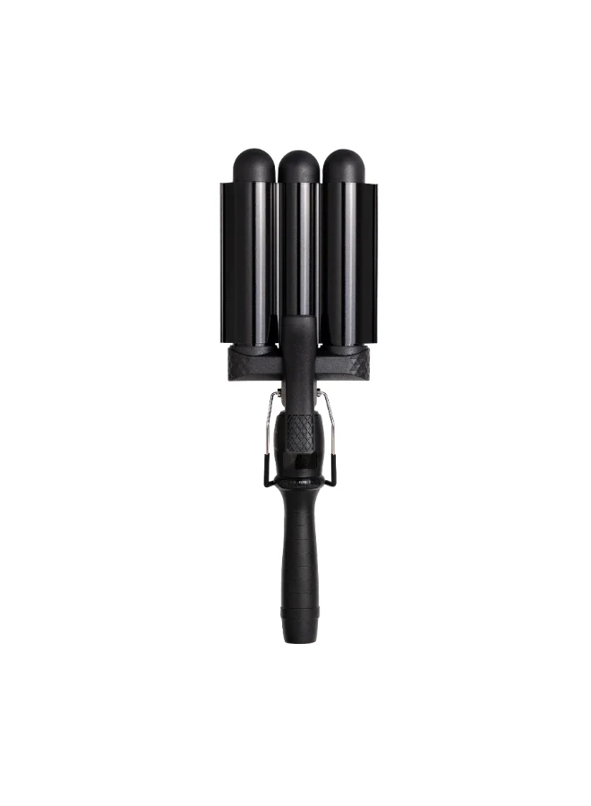 Professional Hair Waver 32mm Triple Barrel Curling Iron (Black, 32mm) 4yr1l