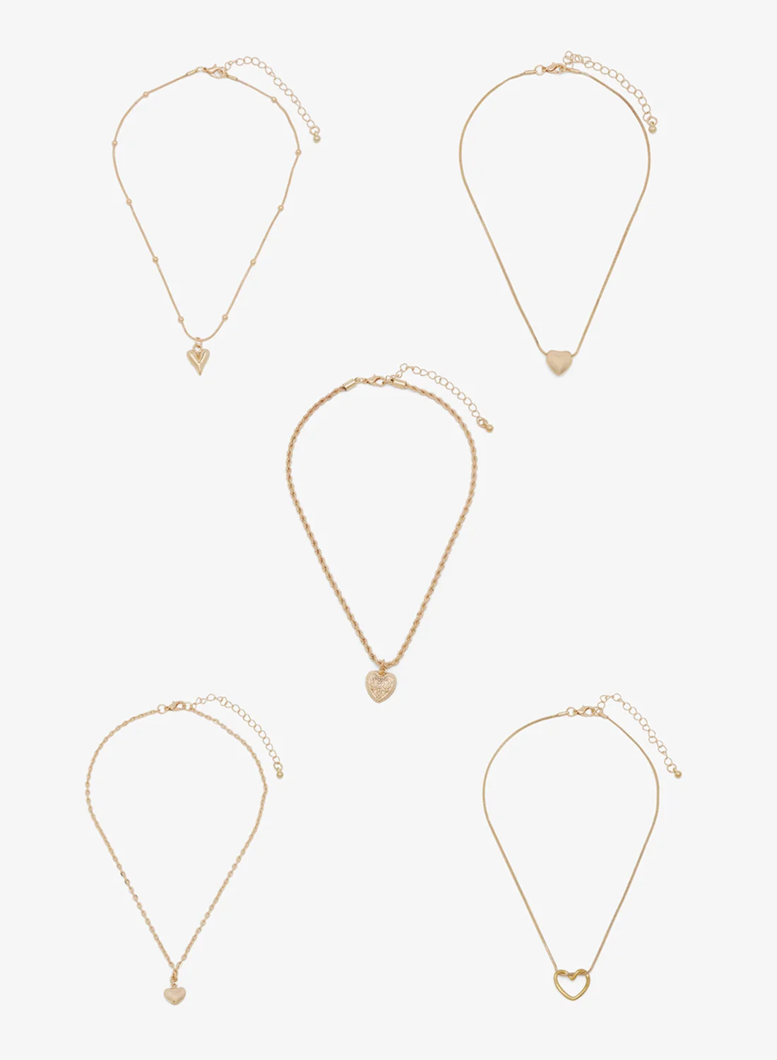 ELLA Gold Layered Necklace Premium Minimalist Chain Jewelry for Women (18 cm) jzrg4