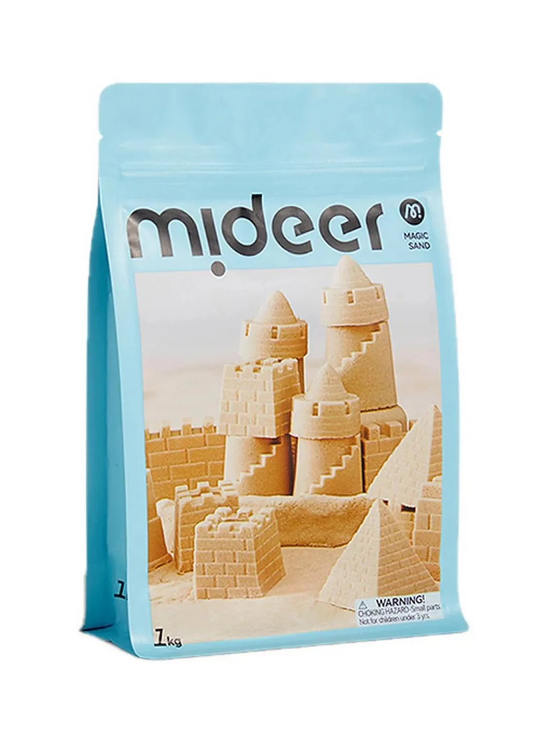 Mideer Magic Sand Kinetic Sensory Play Set with 25 Molds (1 kg, Multicolor) zaw9l
