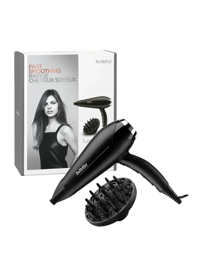 Premium Ionic Hair Dryer Professional High-Speed Styling Tool with Adjustable Heat and Speed Settings (Black) x6oh0