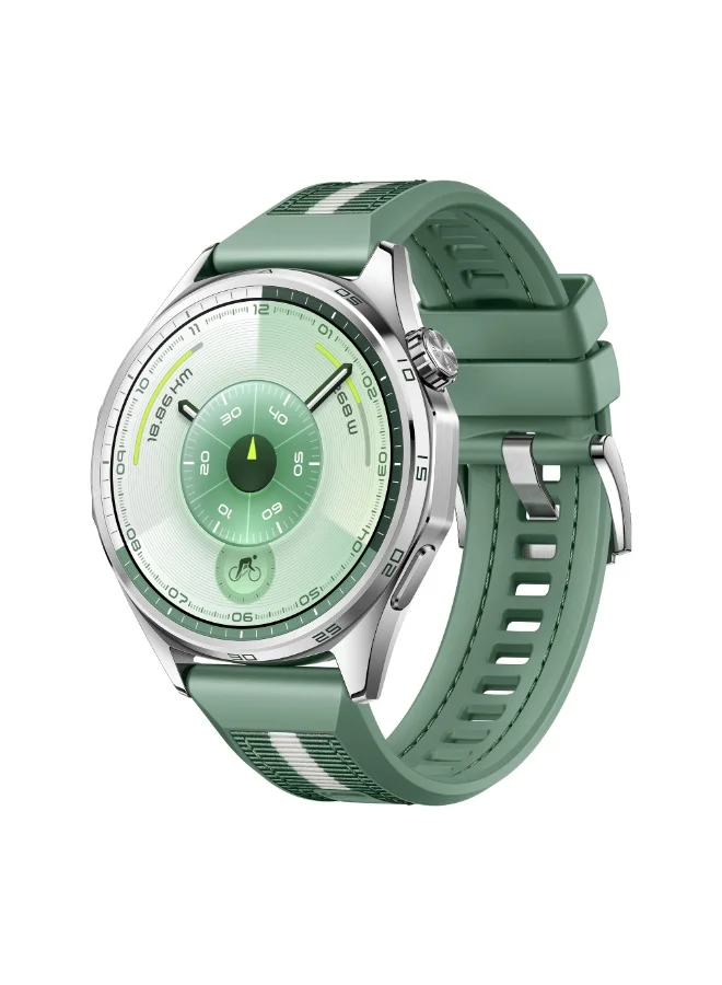 Smart GT 6 Smartwatch 46mm Premium Fitness Tracker with Health Monitoring and 100+ Sports Modes (Green, 46mm) 5y09w