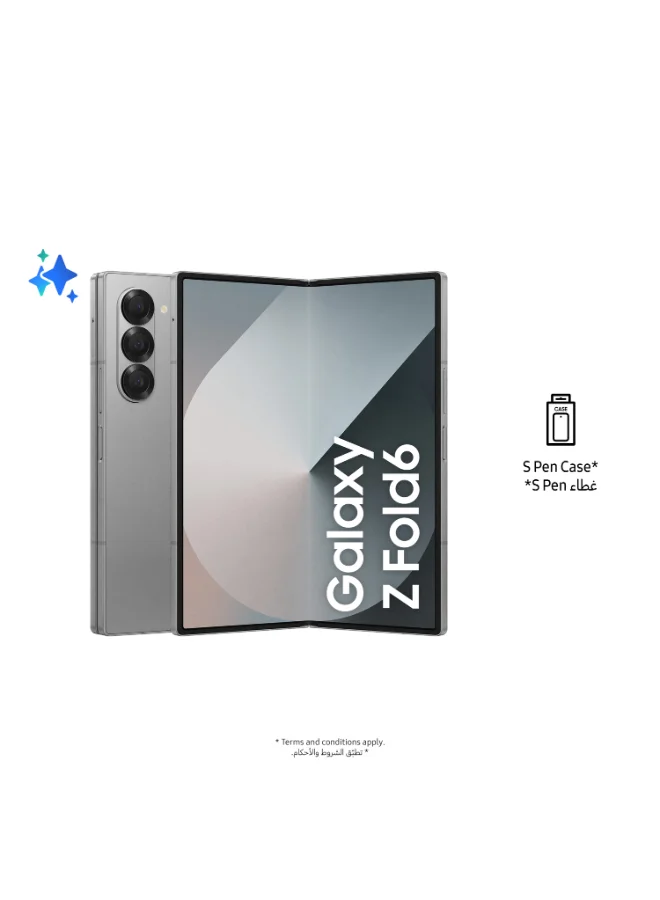 Ultra-HD Premium Foldable Smartphone 5G Dual SIM (Silver, 12GB RAM, 256GB Storage, 7.6-inch Display) 9vmre