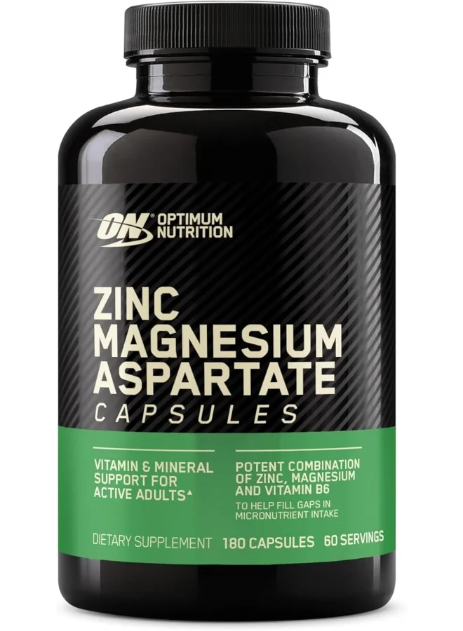 Optimum Nutrition ZMA Zinc and Magnesium Supplement for Muscle Recovery and Endurance (180 Capsules) jjlxr