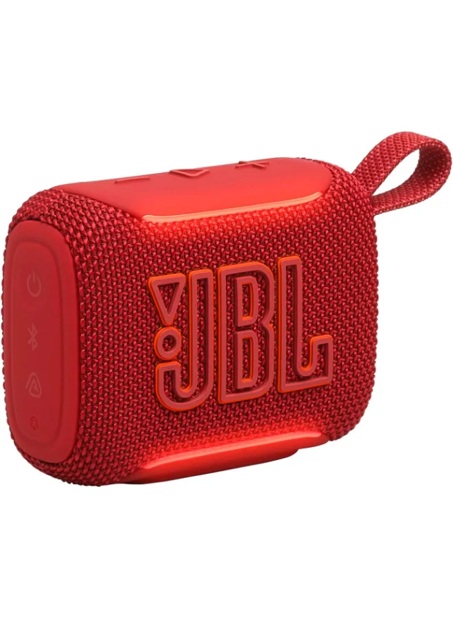 Premium Portable Bluetooth Speaker with Ambient Edge Lighting IP68 Waterproof Compact Wireless Audio Device (Red) yi0n1