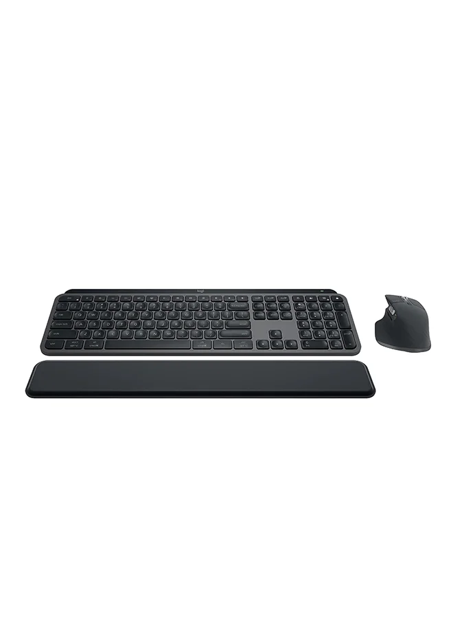 Premium Wireless Keyboard and Mouse Combo Ergonomic Office Set (Graphite, Full Size) pq0dd