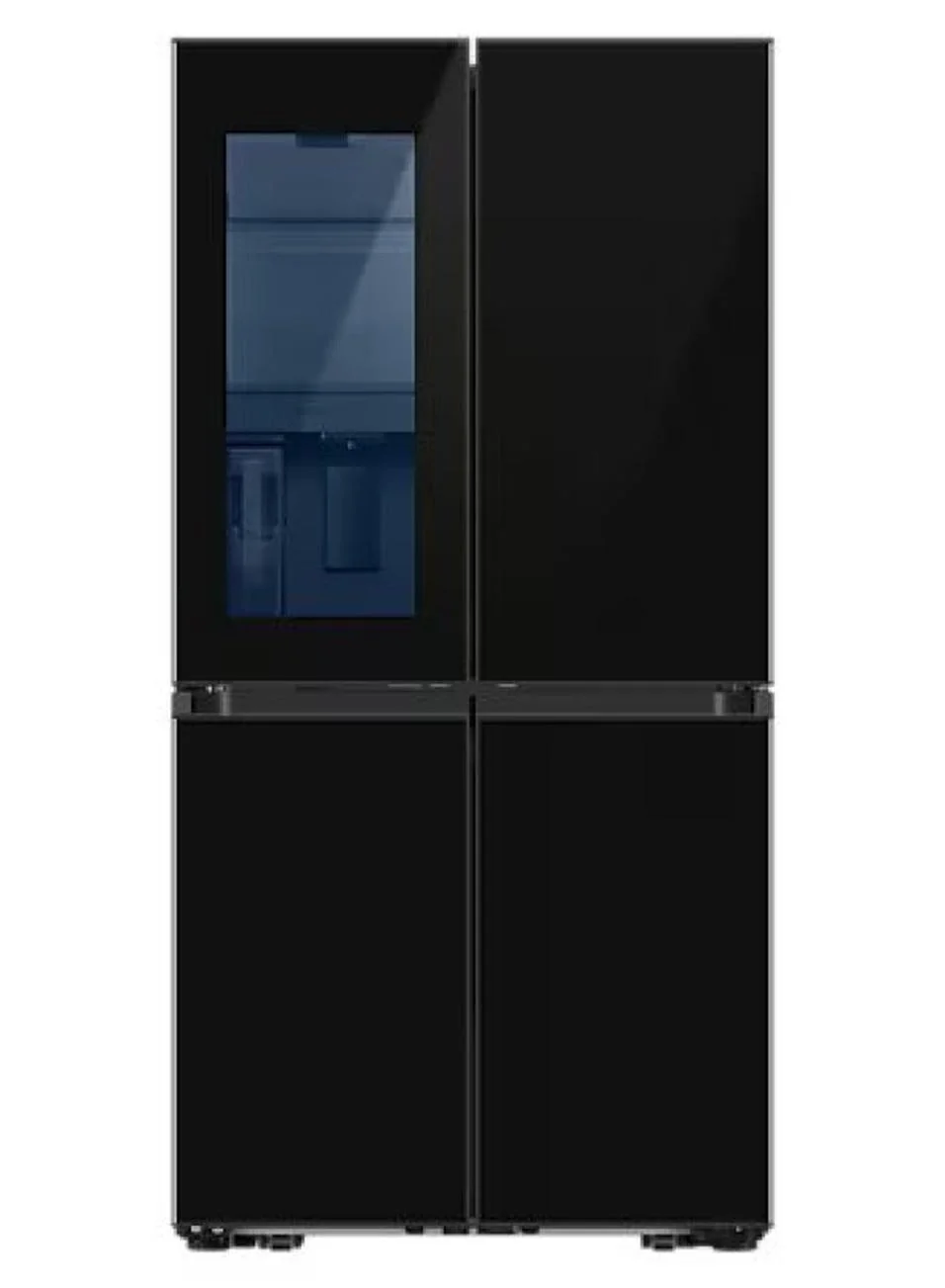 Bespoke T-Style French Door Refrigerator with AI Energy Mode and Customizable Glass Finish (Black, 548L) oi8u6