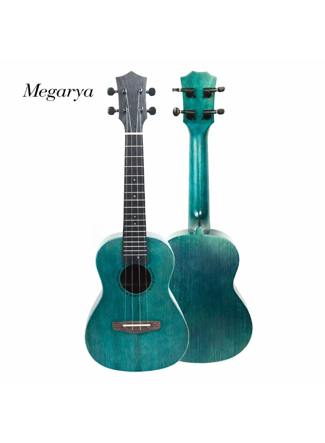 Megarya Concert Ukulele Mahogany Wood Acoustic Instrument for Beginners and Kids (Green, 24-Inch) 53is0