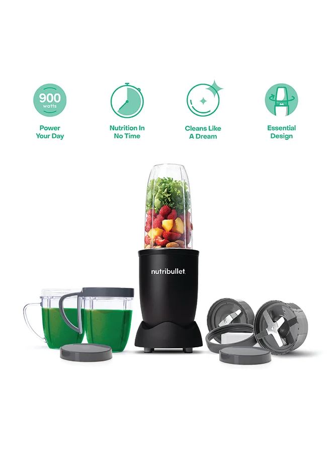 High-Speed Nutrient Extractor Blender System 900W Multi-Function Smoothie Maker (Black, 700 mL) 2vzfk