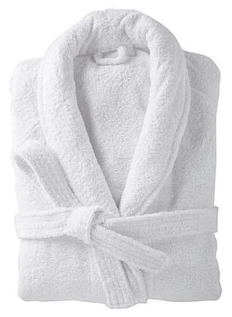 Home Essentials Unisex Bathrobe Cotton Premium Soft Highly Absorbent Bath Robe for Men and Women (One Size) u8a6x