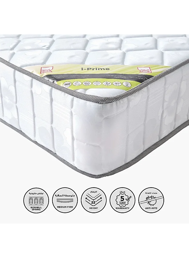 Home Box i-Prime Bonnell Spring Mattress Premium Support Bedding (200 x 120 x 22 cm) f1rfd