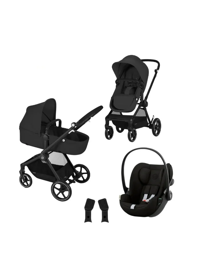 Premium Travel System Stroller and Infant Car Seat Combo (Moon Black, Full Set) lwm6q