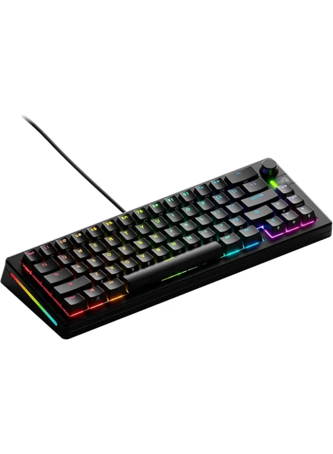 GMMK 3 Custom Mechanical Gaming Keyboard with Knob, Full Size Layout, Hotswappable Switches, Doubleshot PBT Keycaps, Aluminum Plate (Black) ourog