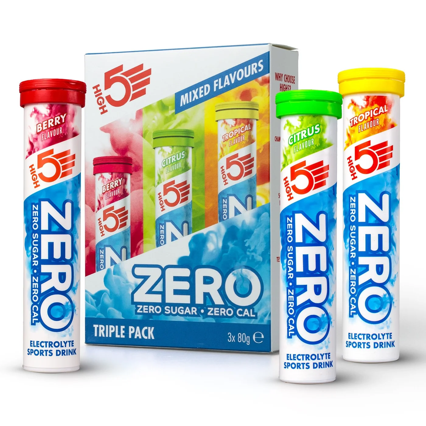High5 ZERO Electrolyte Hydration Tablets with Vitamin C (Sugar-Free, 60 Tablets, Pack of 3) 2iyxt