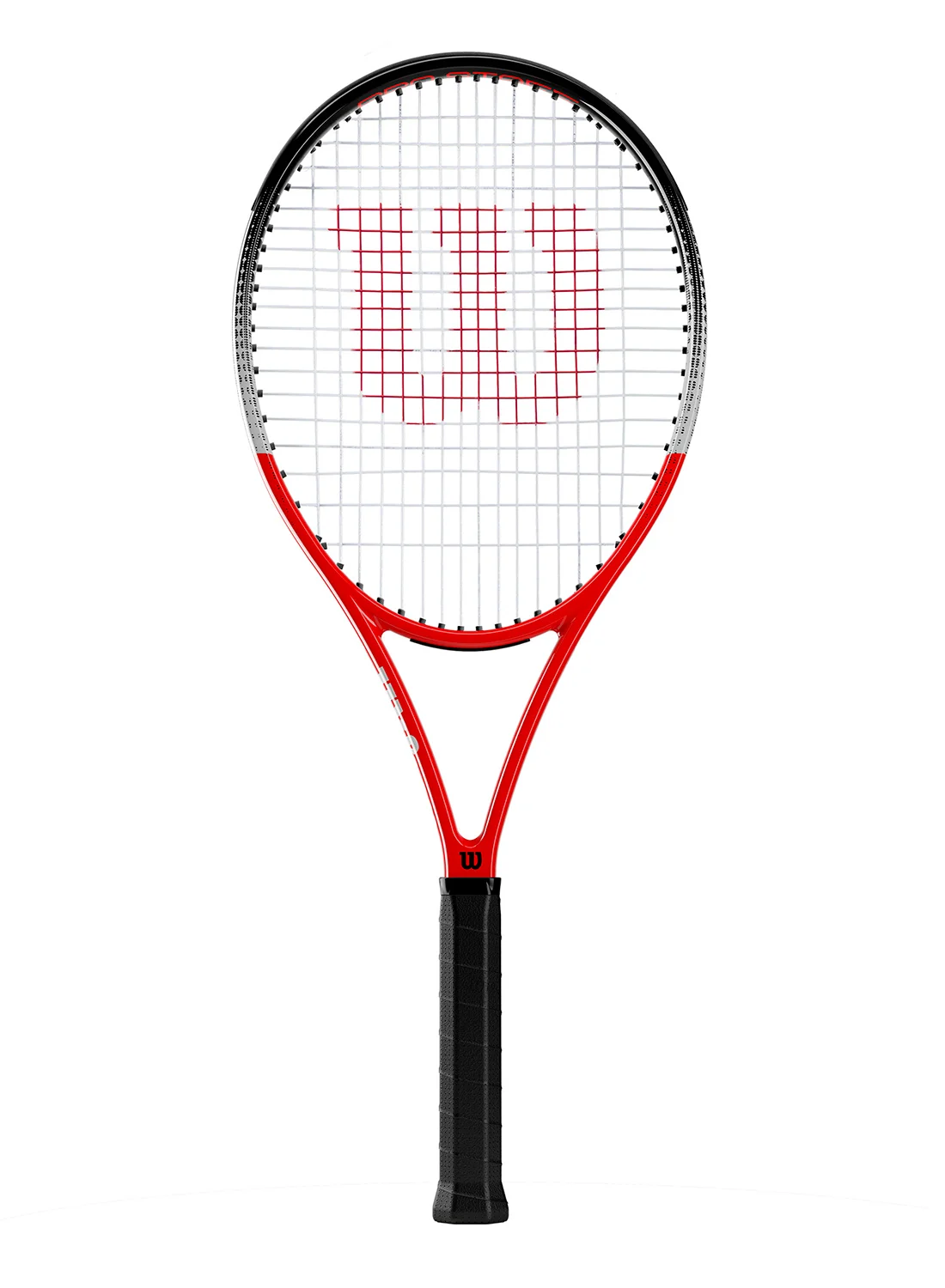 Premium Precision 105 Tennis Racket Graphite Frame (Black/Red/White, 305g) 56i3q