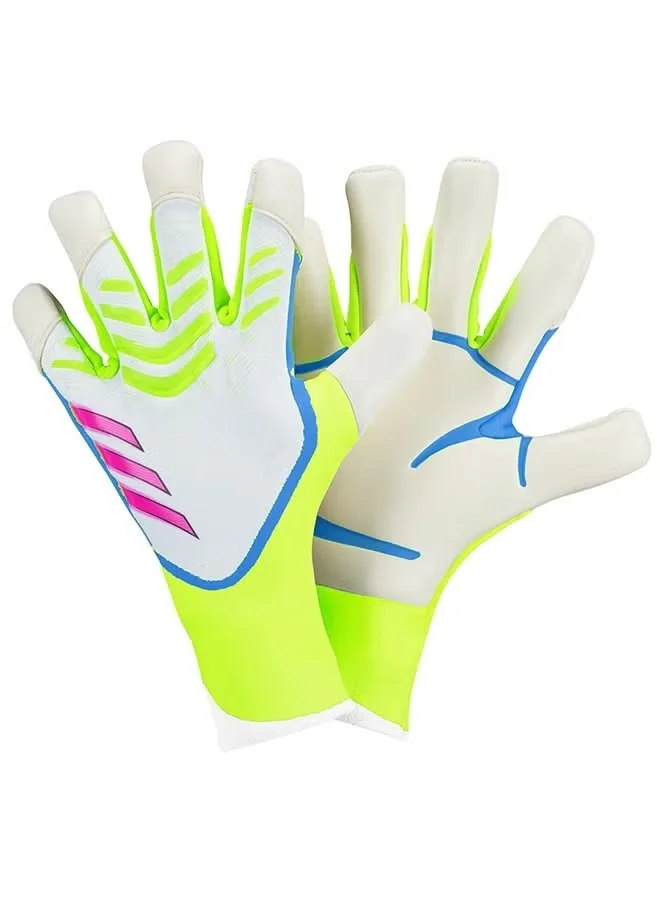Sport Professional Goalkeeper Gloves with Fingersave Protection for Football Training (Black, Size 9) xnc93