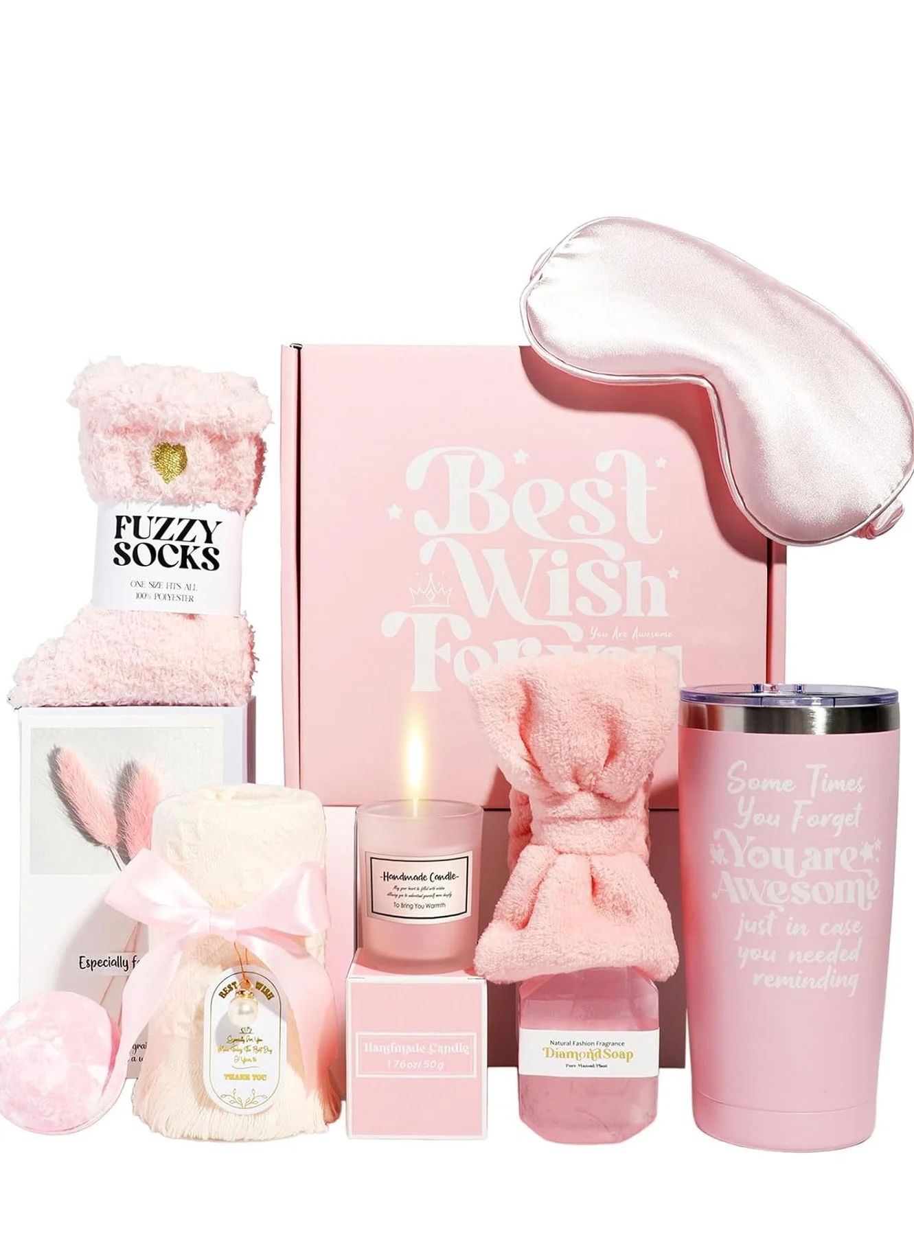 KINGMAZI Premium Spa Gift Set for Women - Relaxing Birthday Care Package for Her (1 Set) y7r97