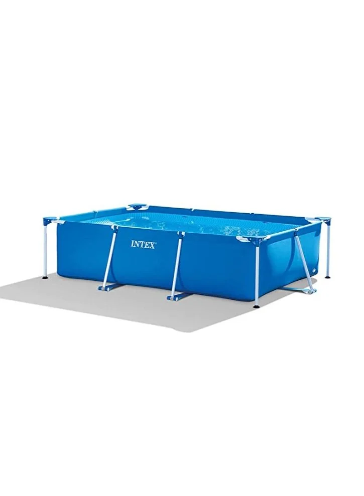 Premium Sturdy Frame Swimming Pool for Kids Durable PVC Rectangular Pool (300x200x75cm) d5em1