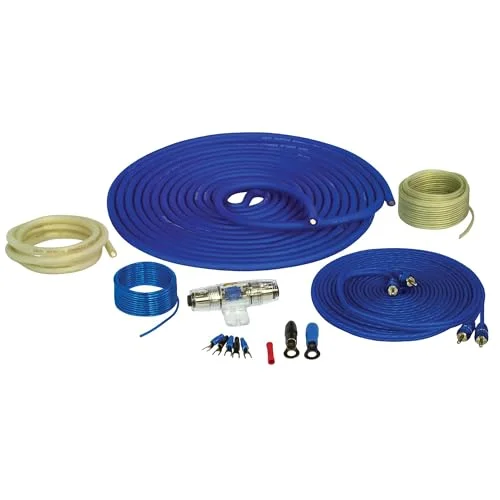 Premium 4GA Car Audio Amplifier Wiring Kit Full Copper Construction for Systems up to 1200W (Complete Set) 2zg2h