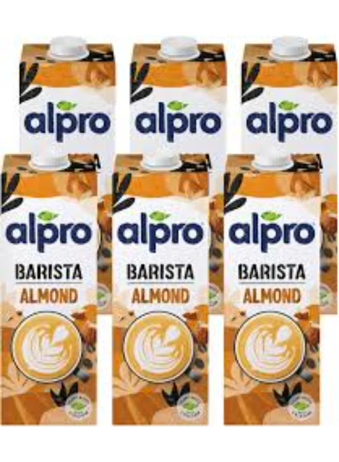Alpro Barista Almond Drink Plant-Based Dairy-Free Beverage (6 x 1L) oa27s